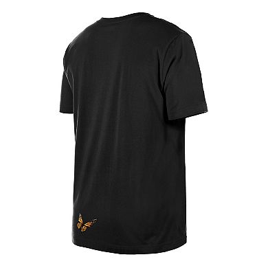 Men's��New Era x Felt Black Colorado Rockies T-Shirt