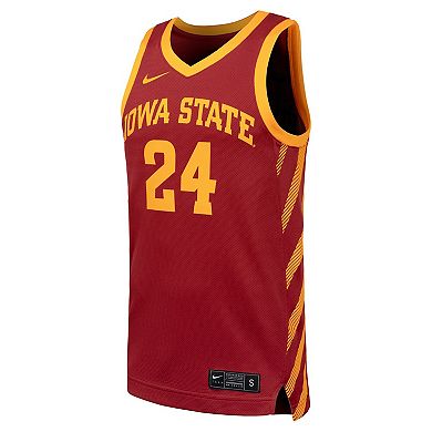 Men's Nike Cardinal Iowa State Cyclones Replica Basketball Jersey