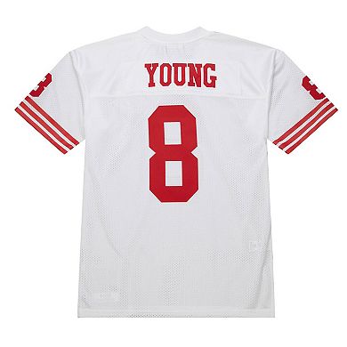 Men's Mitchell & Ness Steve Young White San Francisco 49ers 1994 Authentic Throwback Retired Player Jersey