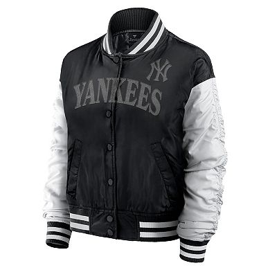 Women's Fanatics Black New York Yankees Elements Wave Full-Snap Jacket