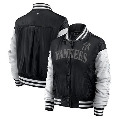 Women's Fanatics Black New York Yankees Elements Wave Full-Snap Jacket