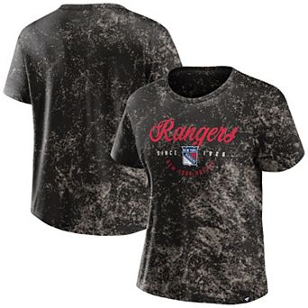 Women's Fanatics Black New York Rangers Breakaway T-Shirt