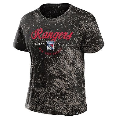 Women's Fanatics Black New York Rangers Breakaway T-Shirt