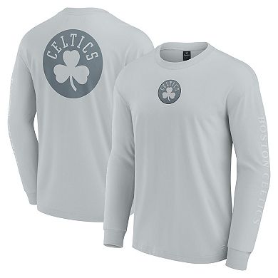 Men's Fanatics Gray Boston Celtics Elements Strive Long Sleeve T-Shirt