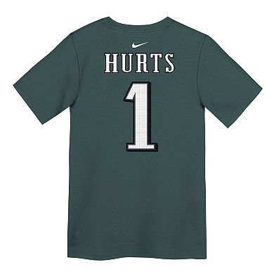 Preschool Nike Jalen Hurts Midnight Green Philadelphia Eagles Player Name & Number T-Shirt