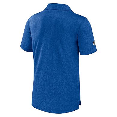 Men's Fanatics Royal New York Islanders Authentic Pro Jacquard Polo