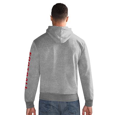 Men's Starter Heather Gray San Francisco 49ers Pullover Hoodie