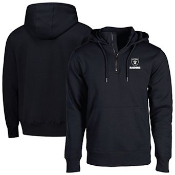 Unisex Dunbrooke Black Las Vegas Raiders Defender Quarter-Zip Hoodie