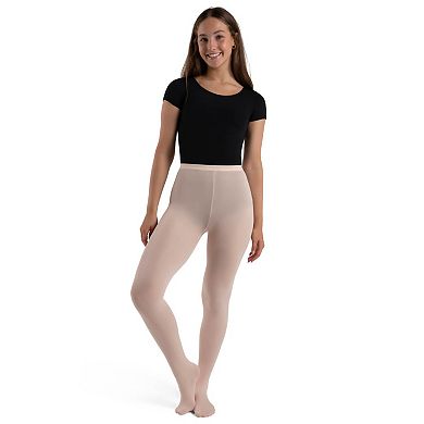 Capezio Professional Mesh Transition Tight w/ Seams Black - Adult