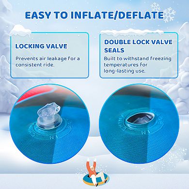Wham-O Snowboogie Inflatable Snow Tube, 48" Air Tube