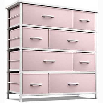 Sorbus 8 Drawers Dresser With Steel Frame, Wood Top - Storage For Bedroom, Closet, Office