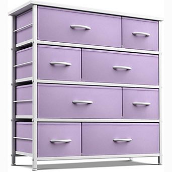 Sorbus 8 Drawers Dresser With Steel Frame, Wood Top - Storage For Bedroom, Closet, Office