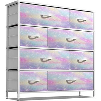 Sorbus 8 Drawers Dresser With Steel Frame, Wood Top - Storage For Bedroom, Closet, Office