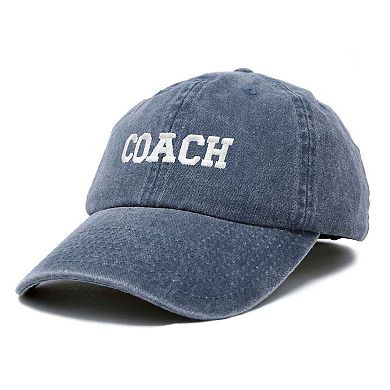 Dalix Coach Embroidered Sports Dad Cap