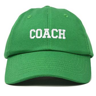 Dalix Coach Embroidered Sports Dad Cap