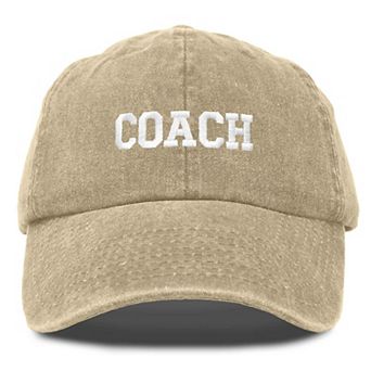 Dalix Coach Embroidered Sports Dad Cap