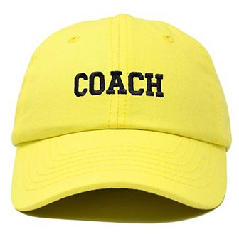 Dalix Coach Embroidered Sports Dad Cap