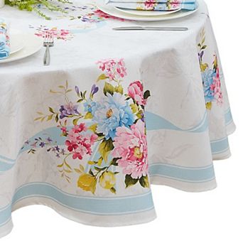Rose Cottage Engineered 70" Round Tablecloth