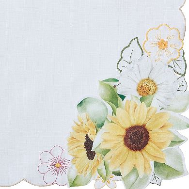 Sunflower and Daisies Placemats, 13"x19", Set of 4
