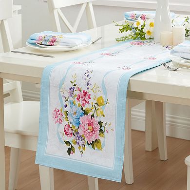 Rose Cottage Engineered Table Runner, 13"x70"