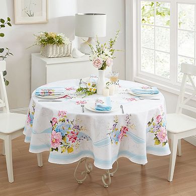 Rose Cottage Engineered 60"x84" Oval Tablecloth