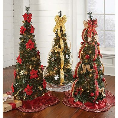 BrylaneHome Fully Decorated Pre-Lit 4 1/2' Pop-Up Christmas Tree