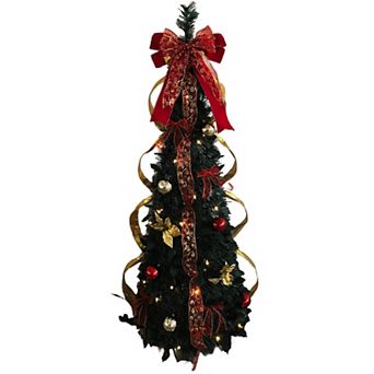 BrylaneHome Fully Decorated Pre-Lit 4 1/2' Pop-Up Christmas Tree