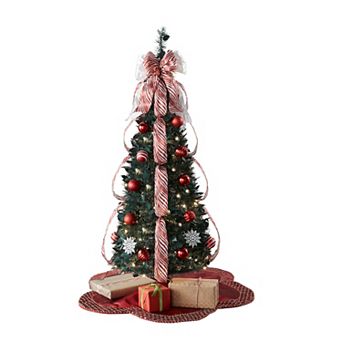 BrylaneHome Fully Decorated Pre-Lit 4 1/2' Pop-Up Christmas Tree