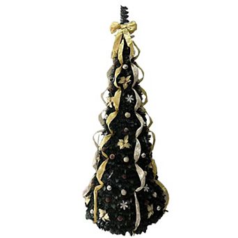 BrylaneHome Fully Decorated Pre-Lit 4 1/2' Pop-Up Christmas Tree