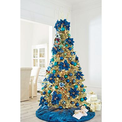 BrylaneHome 7 1/2' Pre-Lit Champagne Tree