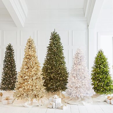 BrylaneHome 7 1/2' Pre-Lit Champagne Tree