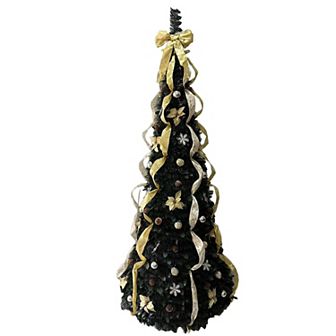 BrylaneHome 7 1/2 Ft. Pre-Lit Pop-Up Christmas Tree With Remote