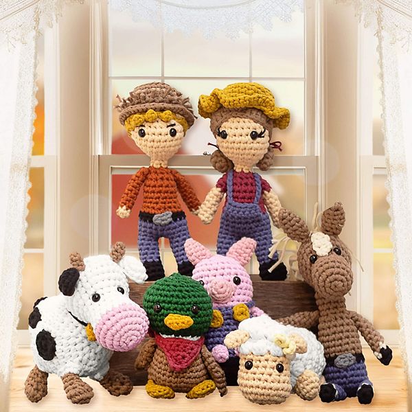 Hearth & Harbor Amigurumi Crochet Kit for Beginners Adults and Kids - Complete Farm Bundle