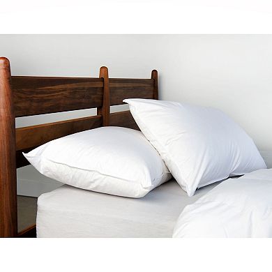 2 Pack Soft White Duck Feather & Down Bed Pillow