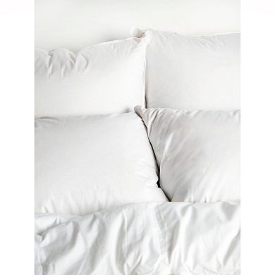 2 Pack Soft White Duck Feather & Down Bed Pillow