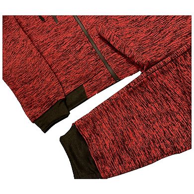 Men’s Warm Winter Tech Fleece Sweat Jacket Sweatpants Jogger Outfit