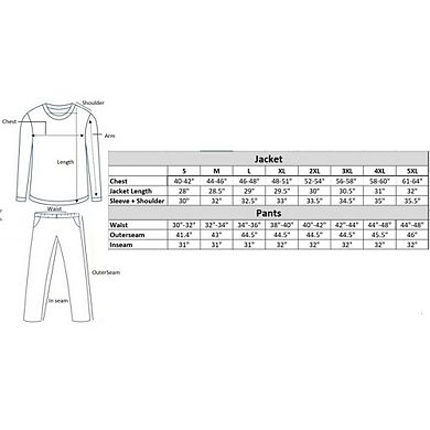 Men’s Warm Winter Tech Fleece Sweat Jacket Sweatpants Jogger Outfit
