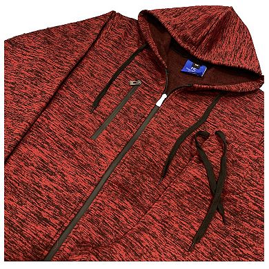 Men’s Warm Winter Tech Fleece Sweat Jacket Sweatpants Jogger Outfit