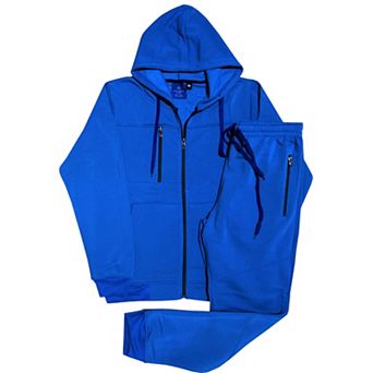 Men’s Warm Winter Tech Fleece Sweat Jacket Sweatpants Jogger Outfit