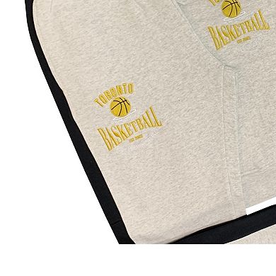 Men’s 2-Piece Sweatsuit Quarter Zip basketball Theme Hoodie & sweatpants Outfit