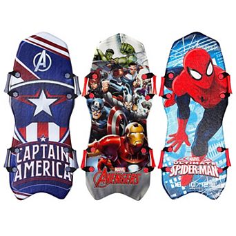 RYDR Marvel Classic Snow Sled, 45" Single/Double Rider Winter Sled - 3 pk