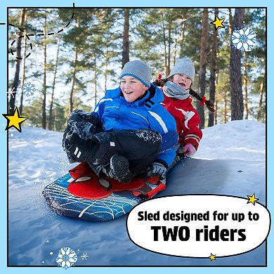 RYDR Marvel Classic Snow Sled, 45" Single/Double Rider Winter Sled - 3PK