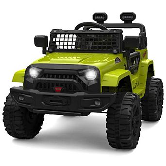 12V Kids Ride On Car, Electric Off-Road Vehicles with Forward and Reverse Functions, 4 Wheel