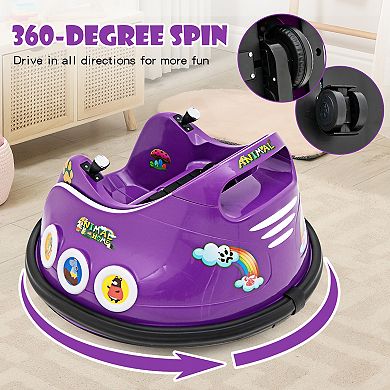12v Electric Ride On Car With Remote Control And Flashing Led Lights