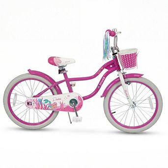 Kids Bike with 12 to 20 Inch Wheels Basket Streamers and 110 Pound Seat Capacity