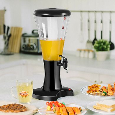 Set Of 2 3l Draft Beer Tower Dispenser With Led Lights