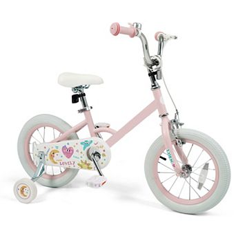 Kids Bike with 12 to 18 Inch Wheels Star and Moon Graphics and 110 Pound Seat