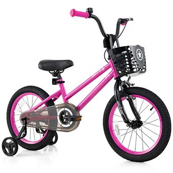Kids Bicycle with Front Basket and Dual Brakes 33.5 to 45 Inch Frame 145 Pound Seat Limit
