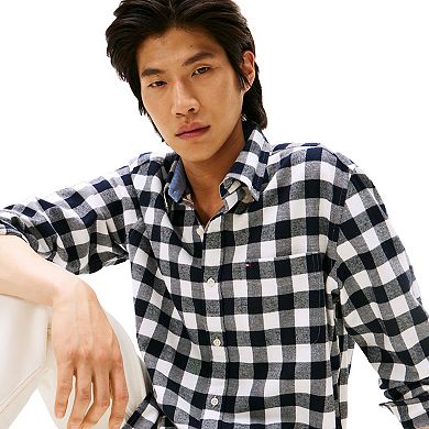 Men's Tommy Hilfiger Gingham Brushed Long Sleeve Shirt