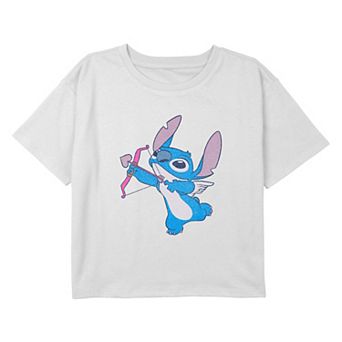 Disney's Lilo & Stitch Cupid Stitch Girls 7-16 Cropped Graphic Tee